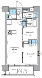 ルフォンプログレ押上EASTの物件間取画像